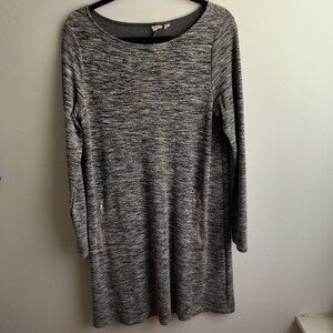 Gap space-dye Long Sleeve Swing Dress